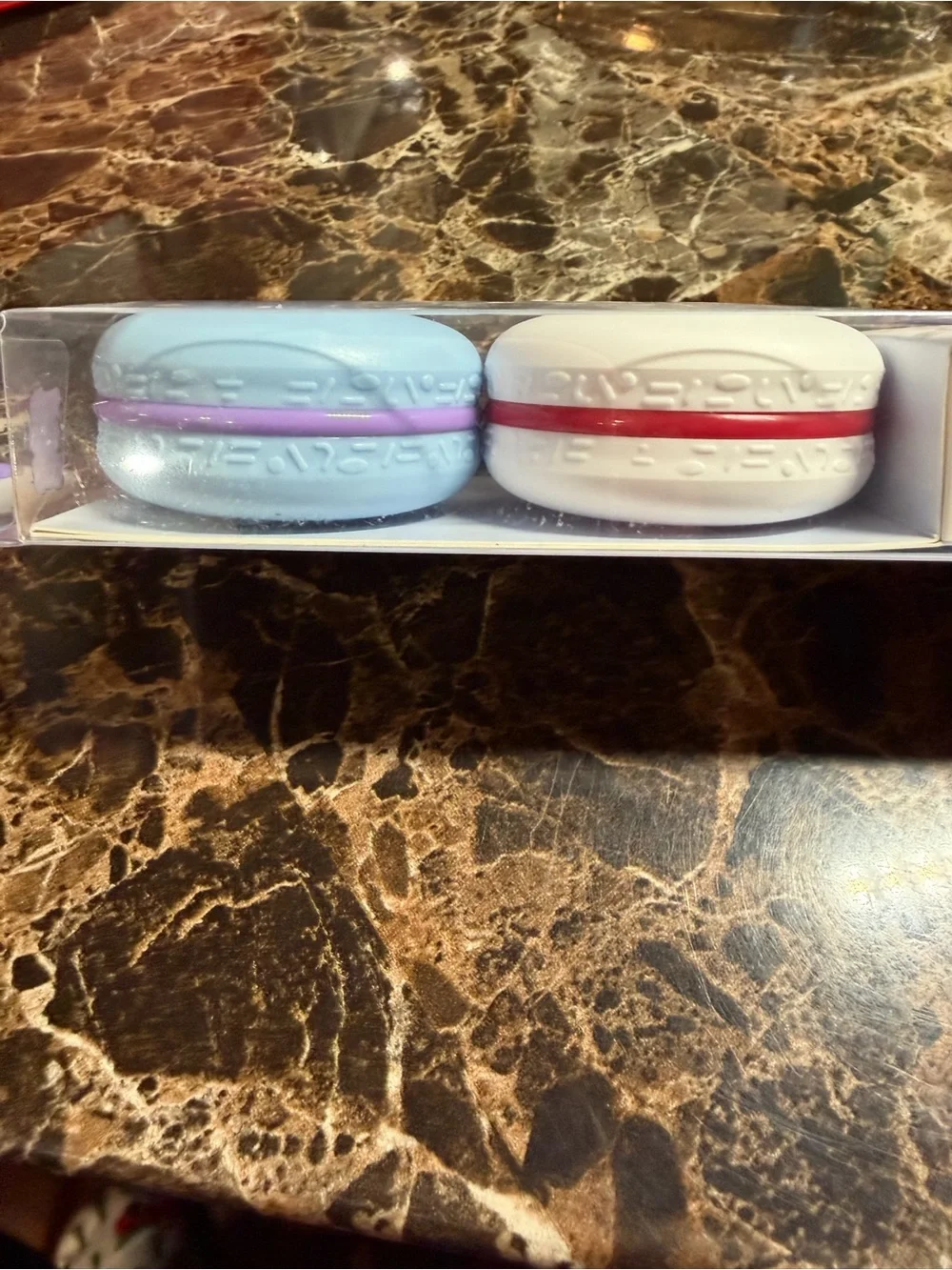 BT21 x Hello Kitty Blue & White Macaron Lip Balm Duo Limited Edition